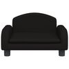vidaXL Kids Sofa Black Fabric (100% polyester), Pine wood, Foam Mini
