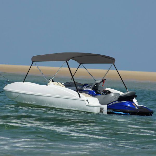 vidaXL 2 Bow Bimini Top Anthracite 59.1x47.2x43.3"