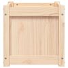 vidaXL Garden Planter Set of 2 Natural Solid pine wood 15.7x15.7x15.7 in