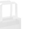 vidaXL Paper Bags 50 pcs with Handles White 21x11x36 cm