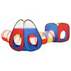 vidaXL Play Tent Colorful Polyester Medium Collapsible Kids Play Tent