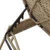 vidaXL Sun Lounger Light Grey PE rattan, powder-coated steel Standard