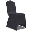 vidaXL Chair Cover Set of 4 Anthracite Polyester, 10% Elastane Universal