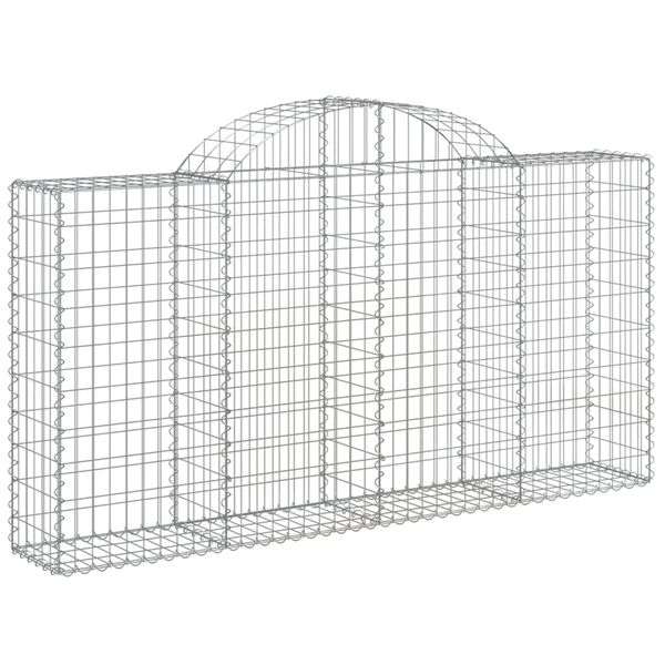 vidaXL Gabion Basket Set of 30 Silver Galvanized Iron