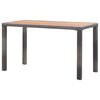 vidaXL Outdoor Table Anthracite and brown