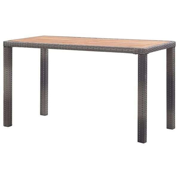 vidaXL Outdoor Table Anthracite and brown