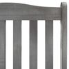 vidaXL Wooden Rocking Chair Grey Solid acacia wood Standard