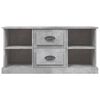 vidaXL TV Cabinet Concrete grey Engineered wood Standard TV Cabinet