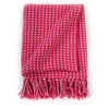 vidaXL Throw Pink 100% cotton 86.6 x 98.4 in Throw Blanket Rectangular