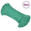 vidaXL Boat Rope Green 0.16 " 164.0 ' Polypropylene