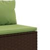 vidaXL Patio Lounge Set Set of 5 Brown, Green