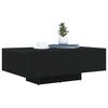 vidaXL Coffee Table Black Oak 33.46 x 21.65 x 12.20 in Engineered Wood