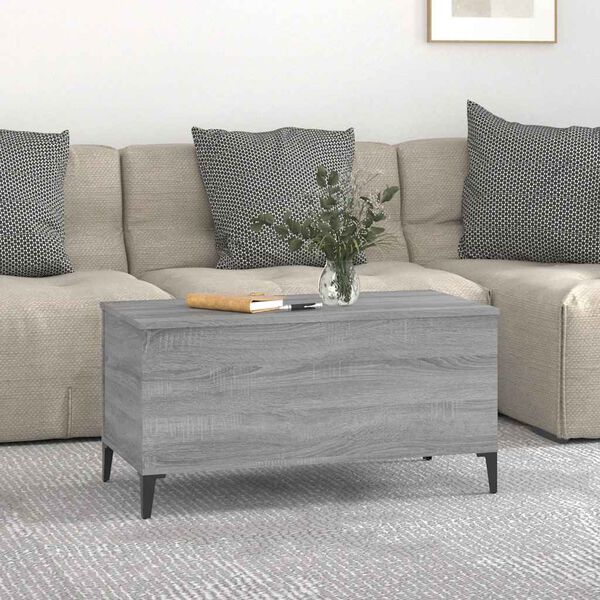 vidaXL Coffee Table Grey sonoma Engineered wood Medium Coffee Table