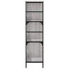 vidaXL Bookshelf Grey Sonoma Engineered wood and steel Large