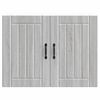 vidaXL Kitchen Wall Cabinet Grey sonoma Engineered wood