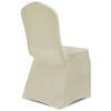 vidaXL Chair Cover Set of 4 Cream Polyester, Spandex Universal