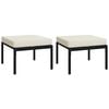 vidaXL Patio Lounge Set Sand Powder-coated steel, polyester Medium