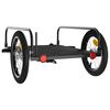 vidaXL Bike Trailer Black 49.6x24.8x13.4" Iron