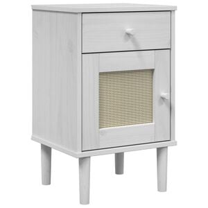 vidaXL Bedside Cabinet White