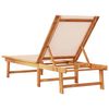 vidaXL Sun Lounger Cream