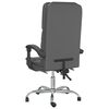 vidaXL Massage Office Chair Grey Faux leather, Metal, Plywood Medium