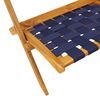 vidaXL Folding Garden Chair Set of 2 Dark blue, Brown