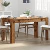 vidaXL Dining Table Old Wood Engineered Wood Medium Durable