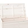 vidaXL Cushion Box White Solid fir wood 39.4 in x 19.7 in x 22.0 in