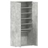 vidaXL Shoe Cabinet Concrete Grey 80 x 39 x 178 cm Engineered Wood