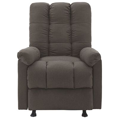 vidaXL Recliner Taupe Fabric