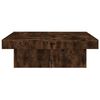 vidaXL Coffee Table Smoked Oak Engineered Wood 35.4 x 35.4 x 11.0 in