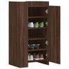 vidaXL Shoe Cabinet Brown Oak Engineered Wood 20.5 x 14.8 x 39.4 in
