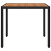 vidaXL Garden Table Black