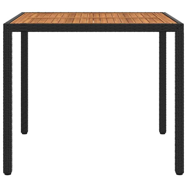 vidaXL Garden Table Black