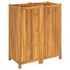 vidaXL Garden Planter Natural Wood Solid Acacia Wood Large Durable