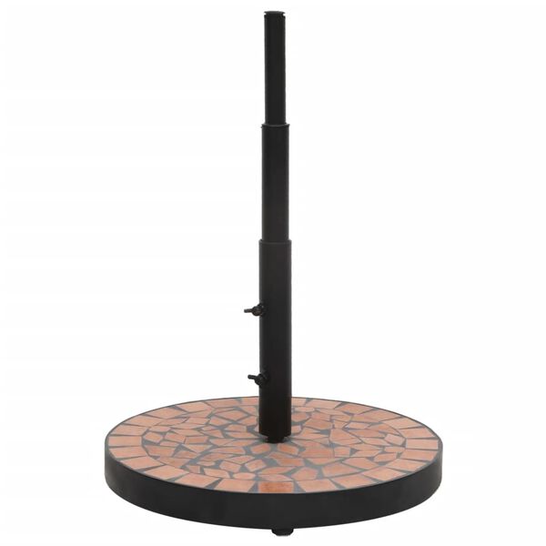 vidaXL Parasol Base Terracotta Powder-coated iron Large
