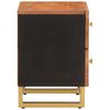 vidaXL Bedside Cabinet Set of 2 Brown and Black