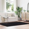 vidaXL Shaggy Rug Black 100% Polyester 51.2 x 78.7 in Non-slip