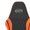 vidaXL Gaming Chair Black and Orange Faux Leather
