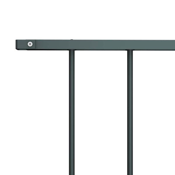 vidaXL Fence Panel Powder-coated Steel 5.6x3.3' Anthracite