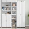vidaXL Highboard White Engineered wood 72.8 in tall highboard Highboard