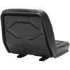 vidaXL Universal Tractor Seat Black Steel frame, PVC upholstery Universal