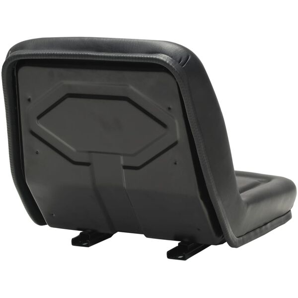 vidaXL Universal Tractor Seat Black Steel frame, PVC upholstery Universal