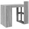 vidaXL Office Desk Grey sonoma Engineered wood Medium Office Desk