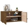 vidaXL Wall Cabinet Set of 2 Honey Brown Solid Pine Wood, Engineered Wood
