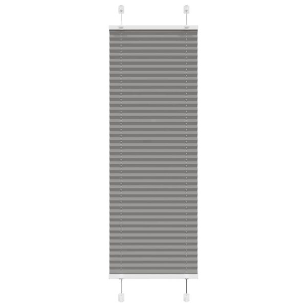 vidaXL Pleated Blind Anthracite 100% Polyester 15.7 x 59.1 in