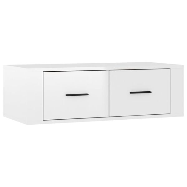 vidaXL TV Cabinet High gloss white Engineered wood Standard