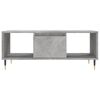 vidaXL Coffee Table Concrete Grey Engineered wood, Metal Small