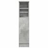 vidaXL Bathroom Cabinet Concrete Grey Engineered Wood Slim