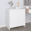 vidaXL Sideboard White 27.6"x16.1"x29.5" Engineered Wood